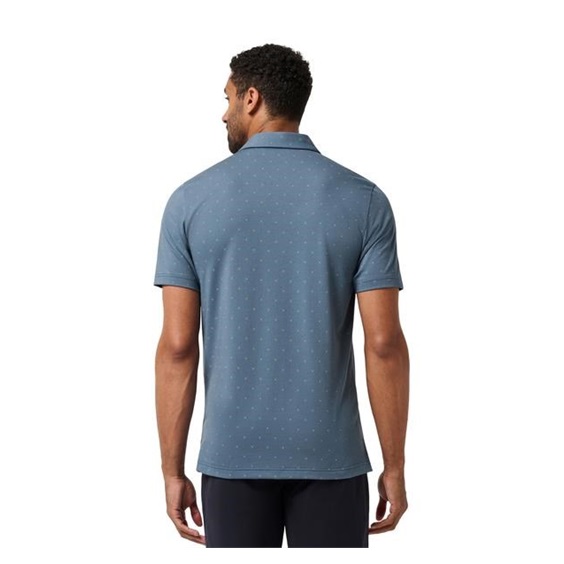 Travis Mathew Performance Jersey Wave Herren Poloshirt, bering sea
