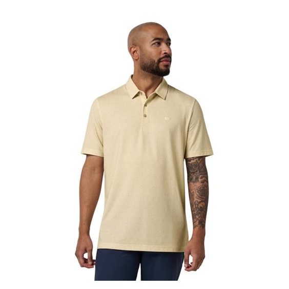 Travis Mathew Featherweight Views Herren Poloshirt, pear sorbet