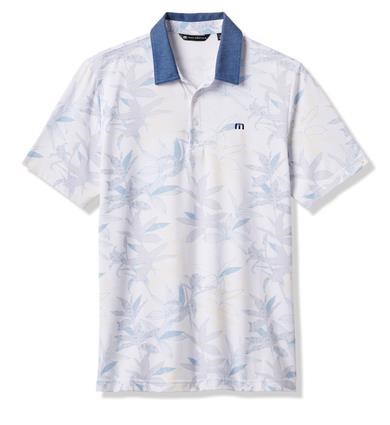Travis Mathew Featherweight Drift Herren Poloshirt, weiss
