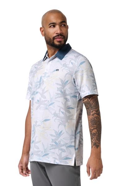 Travis Mathew Featherweight Drift Herren Poloshirt, weiss