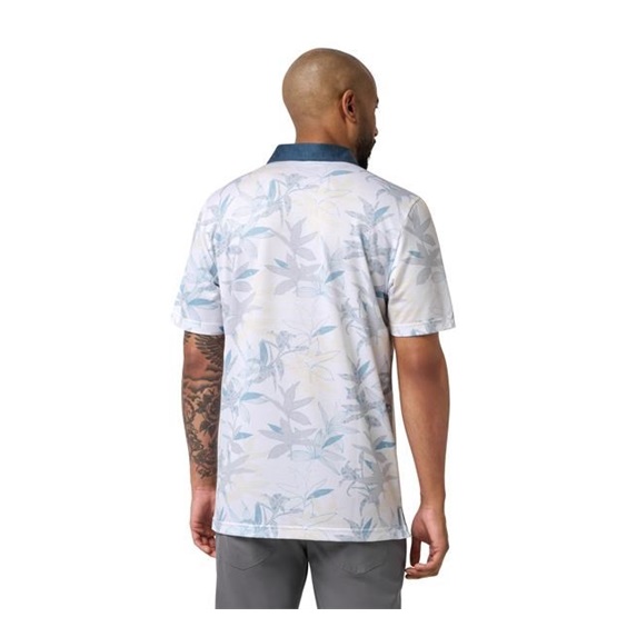 Travis Mathew Featherweight Drift Herren Poloshirt, weiss