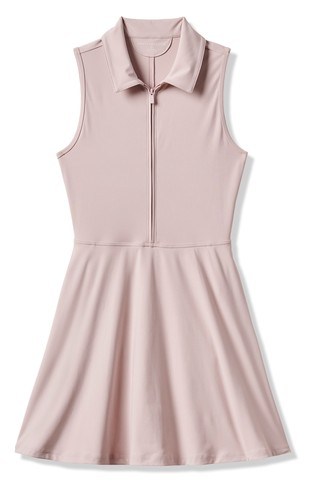 Travis Mathew Moveknit Sleeveless Polo Golfkleid, lila ice