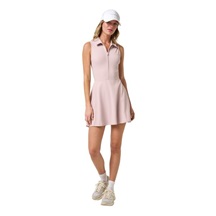 Travis Mathew Moveknit Sleeveless Polo Golfkleid, lila ice