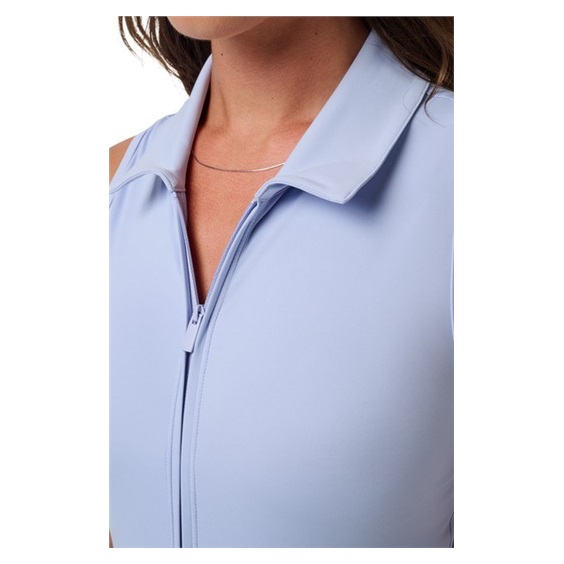 Travis Mathew Moveknit Sleeveless Polo Golfkleid, blau