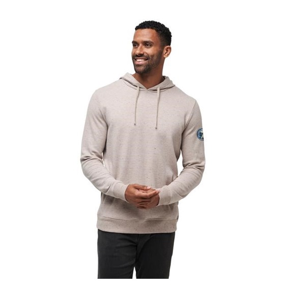 Travis Mathew Cloud Wafle Herren Sweatshirt, oxford tan