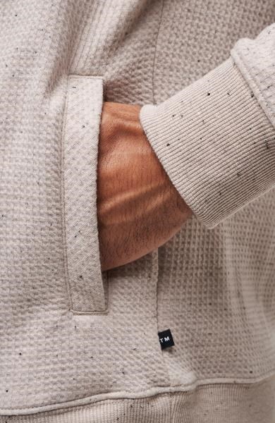 Travis Mathew Cloud Wafle Herren Sweatshirt, oxford tan