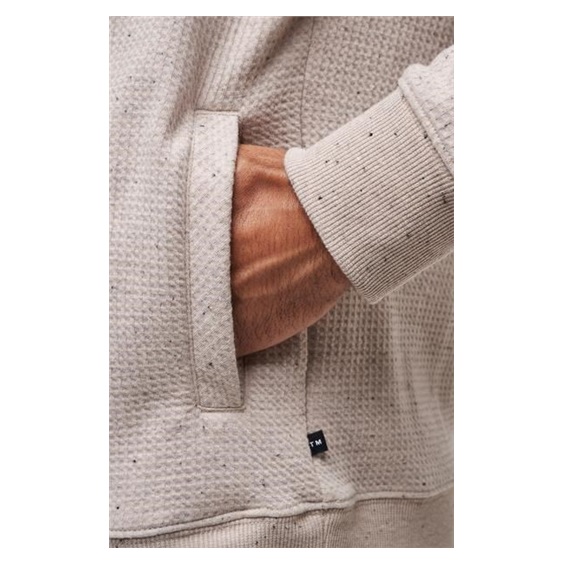 Travis Mathew Cloud Wafle Herren Sweatshirt, oxford tan