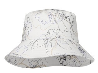 Travis Mathew Island Sol Damen Bucket Hut, weiss denim multi