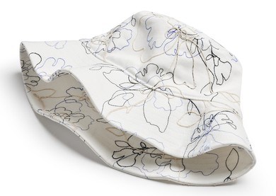 Travis Mathew Island Sol Damen Bucket Hut, weiss denim multi