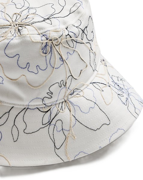 Travis Mathew Island Sol Damen Bucket Hut, weiss denim multi