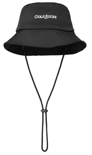 Travis Mathew Golf Sucks Bucket Hut, schwarz