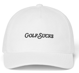 Travis Mathew Golf Sucks Herren Cap, weiss
