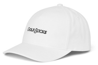 Travis Mathew Golf Sucks Herren Cap, weiss