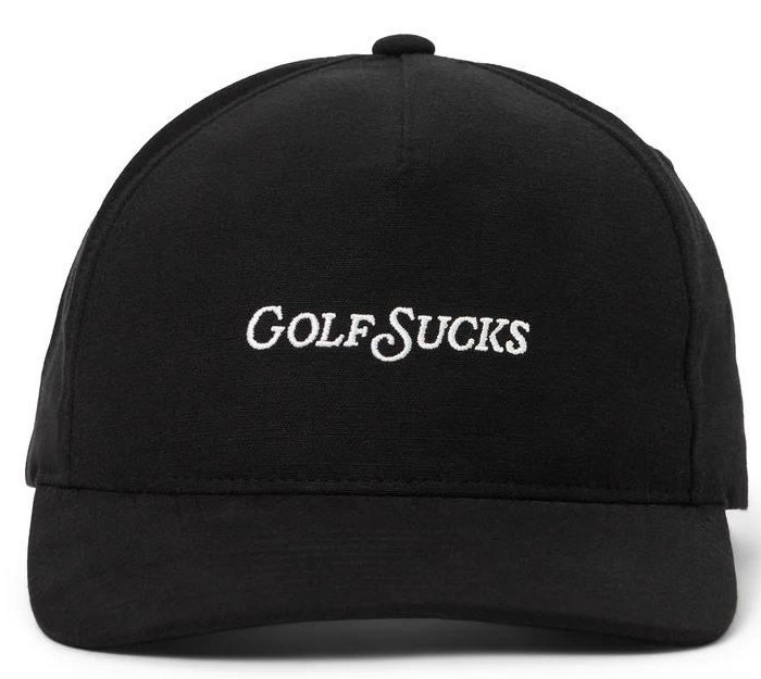 Travis Mathew Golf Sucks Herren Cap, schwarz