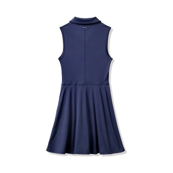 Travis Mathew Moveknit Sleeveless Polo Golfkleid, dunkelblau
