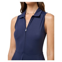 Travis Mathew Moveknit Sleeveless Polo Golfkleid, dunkelblau