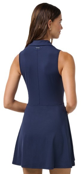 Travis Mathew Moveknit Sleeveless Polo Golfkleid, dunkelblau