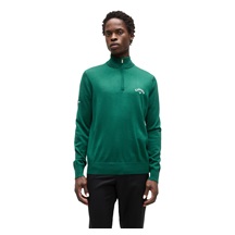 Callaway 1/4 Zip Mock Herren Pullover, deep galapagos green