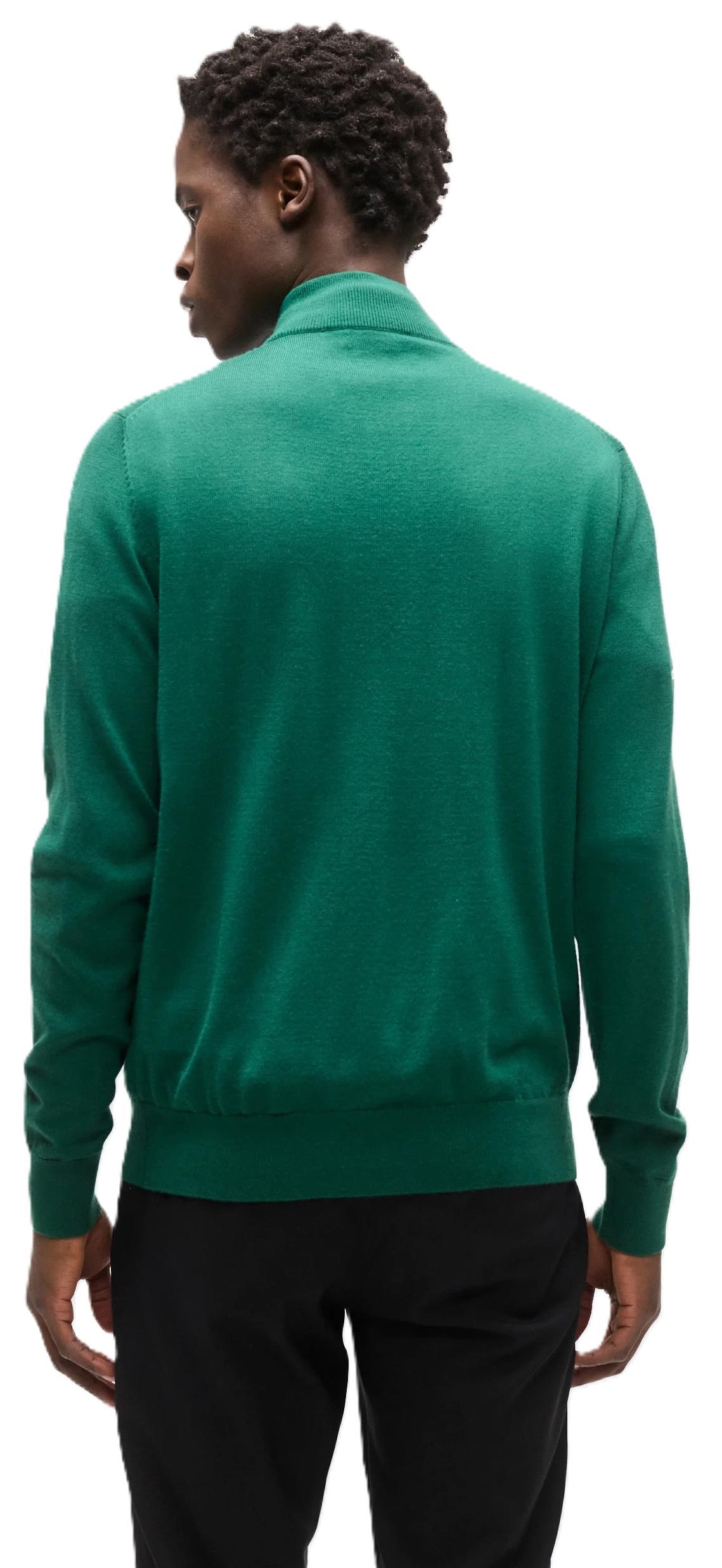 Callaway 1/4 Zip Mock Herren Pullover, deep galapagos green
