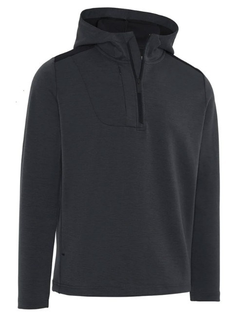 Callaway Soft Touch 1/4 Zip Premium Herren Sweatshirt, black heather