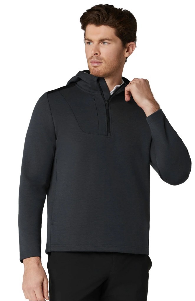 Callaway Soft Touch 1/4 Zip Premium Herren Sweatshirt, black heather