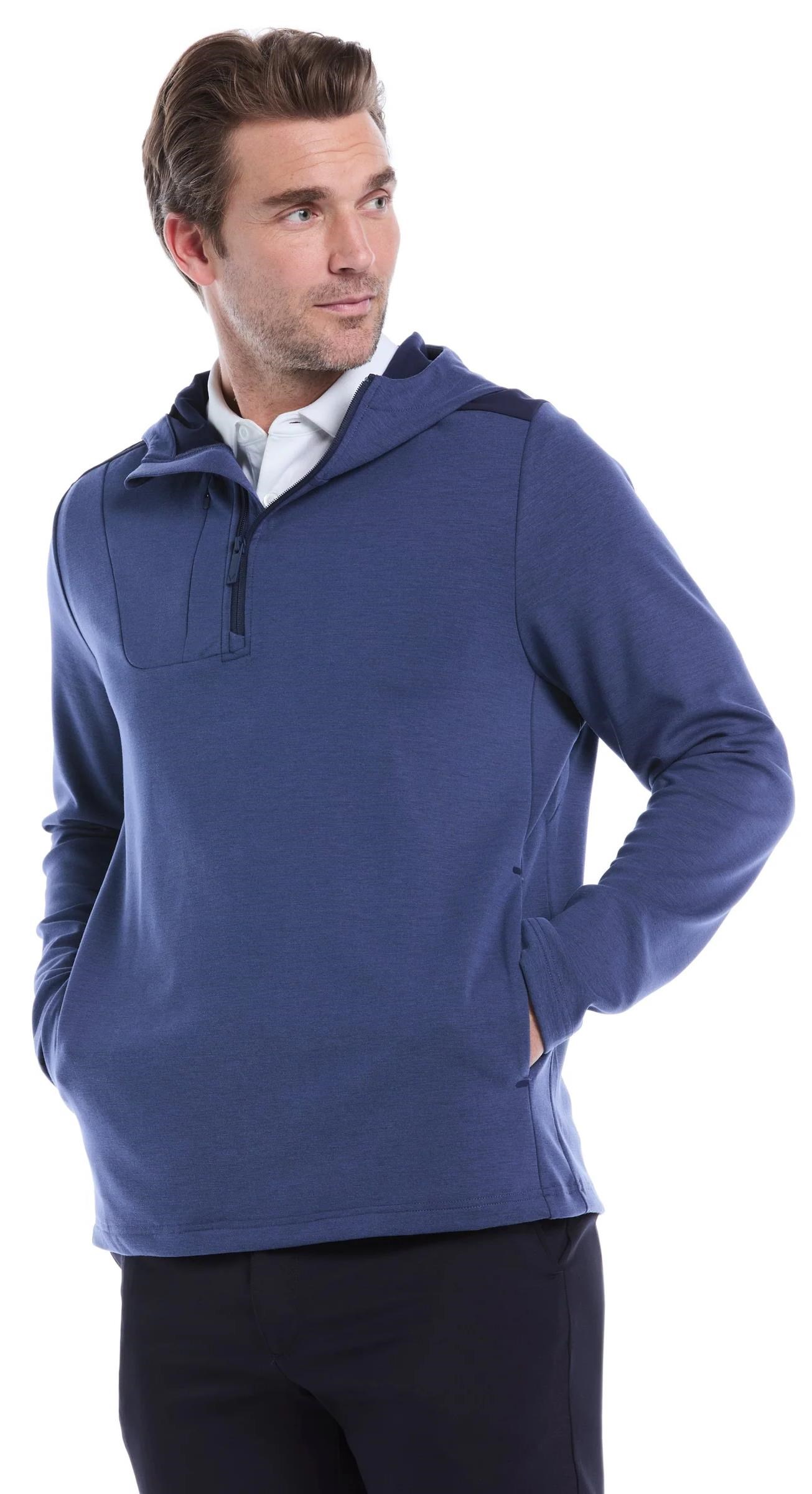 Callaway Soft Touch 1/4 Zip Premium Herren Sweatshirt, dunkelblau