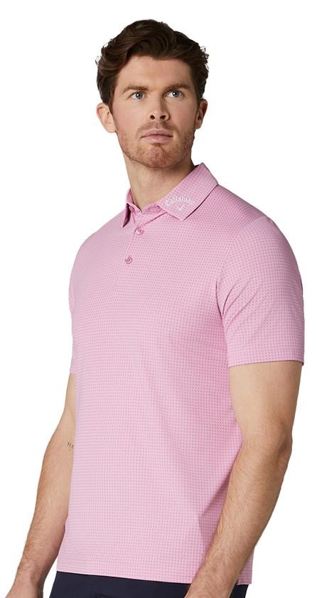 Callaway Odyssey Print Herren Poloshirt, rose bouquet