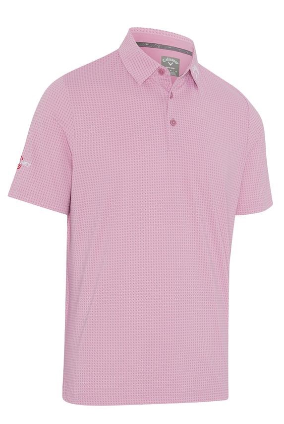 Callaway Odyssey Print Herren Poloshirt, rose bouquet