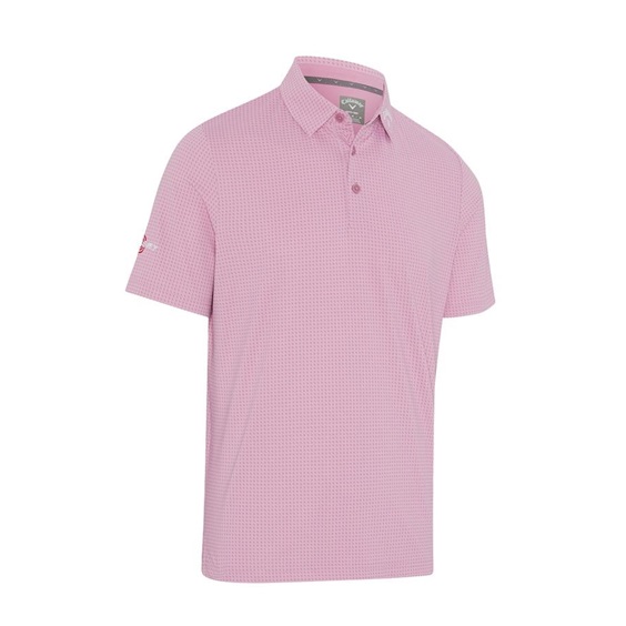 Callaway Odyssey Print Herren Poloshirt, rose bouquet
