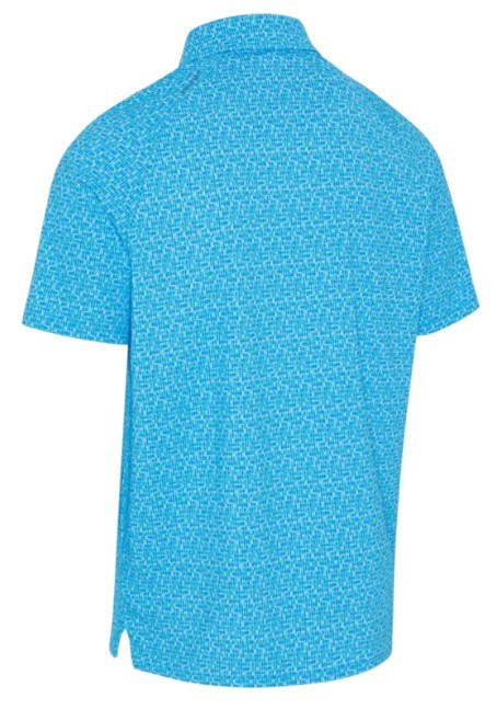 Callaway Tile Gingham Print Herren Poloshirt, brilliant blue