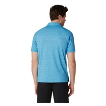 Callaway Tile Gingham Print Herren Poloshirt, brilliant blue
