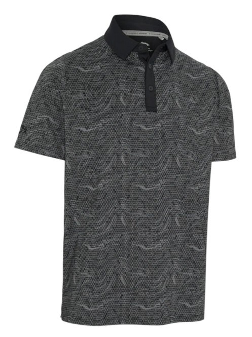 Callaway Hex Marble Herren Poloshirt, caviar