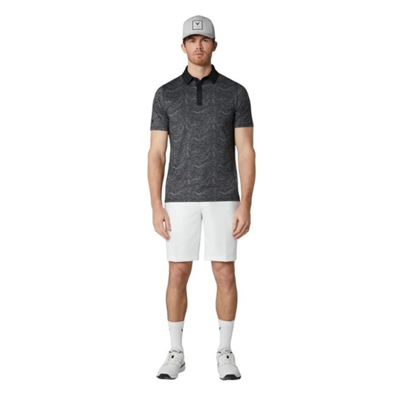 Callaway Hex Marble Herren Poloshirt, caviar