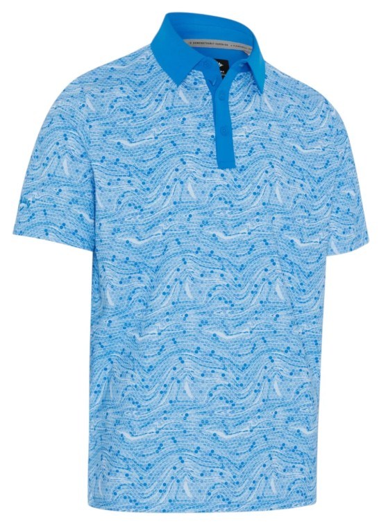Callaway Hex Marble Herren Poloshirt, brilliant blue