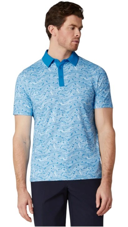 Callaway Hex Marble Herren Poloshirt, brilliant blue