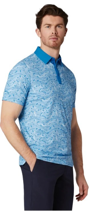 Callaway Hex Marble Herren Poloshirt, brilliant blue