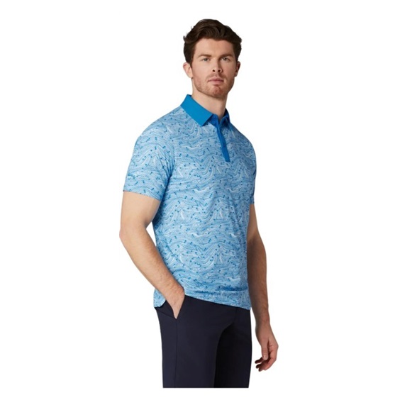 Callaway Hex Marble Herren Poloshirt, brilliant blue