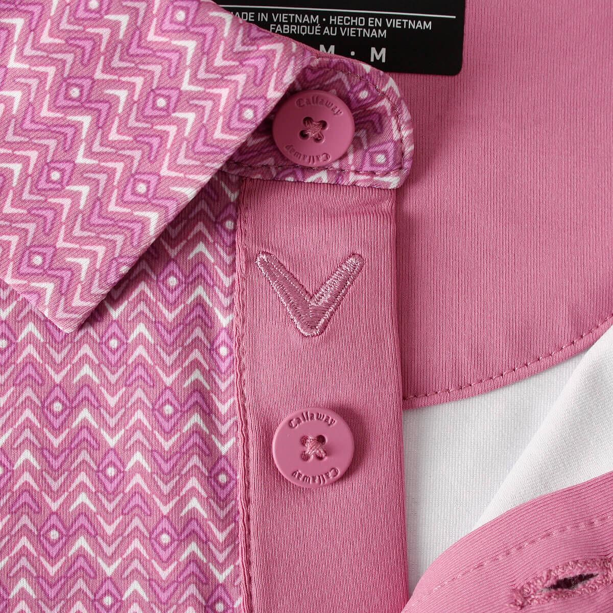 Callaway Timeless Chev Herren Poloshirt, rose bouquet