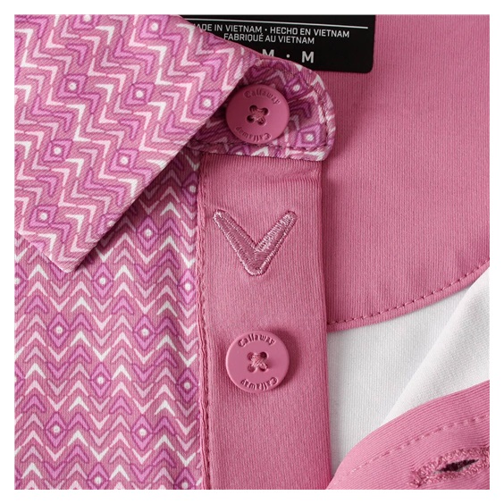 Callaway Timeless Chev Herren Poloshirt, rose bouquet