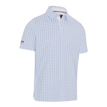 Callaway Albatross Geo Print Herren Poloshirt, bright weiss