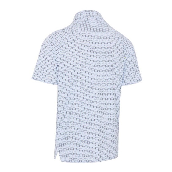 Callaway Albatross Geo Print Herren Poloshirt, bright weiss