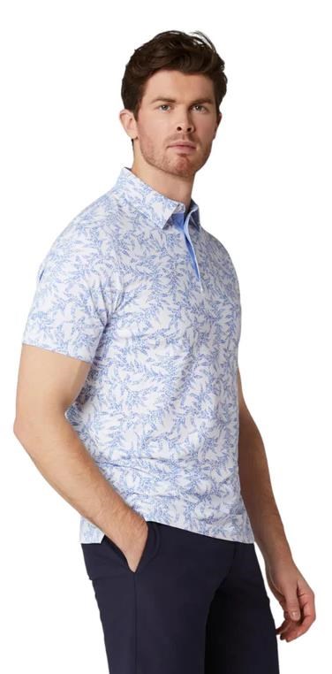 Callaway Chev Botanical Herren Poloshirt, vista blau