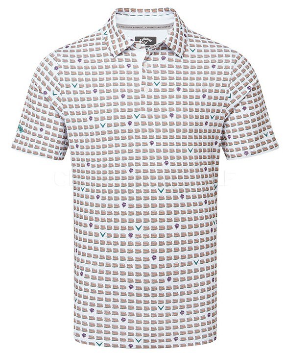Callaway One Pimento Herren Poloshirt, weiss