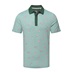 Callaway Azalea Gingham Print Herren Poloshirt, galapagos green