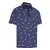 Callaway Azalea Gingham Print Herren Poloshirt, peacoat