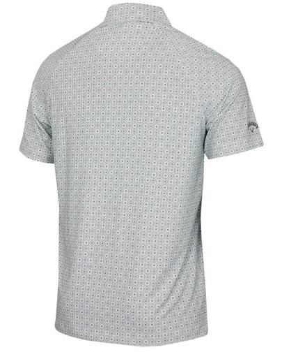 Callaway Foulard Printed Herren Poloshirt, bright weiss
