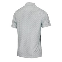 Callaway Foulard Printed Herren Poloshirt, bright weiss