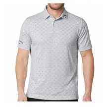 Callaway Foulard Printed Herren Poloshirt, bright weiss