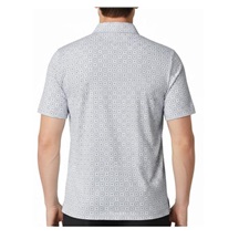 Callaway Foulard Printed Herren Poloshirt, bright weiss