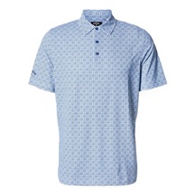 Callaway Foulard Printed Herren Poloshirt, peacoat